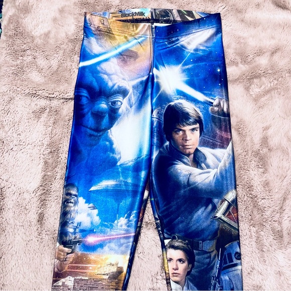 Blackmilk Pants - Black Milk Star Wars montage leggings - M